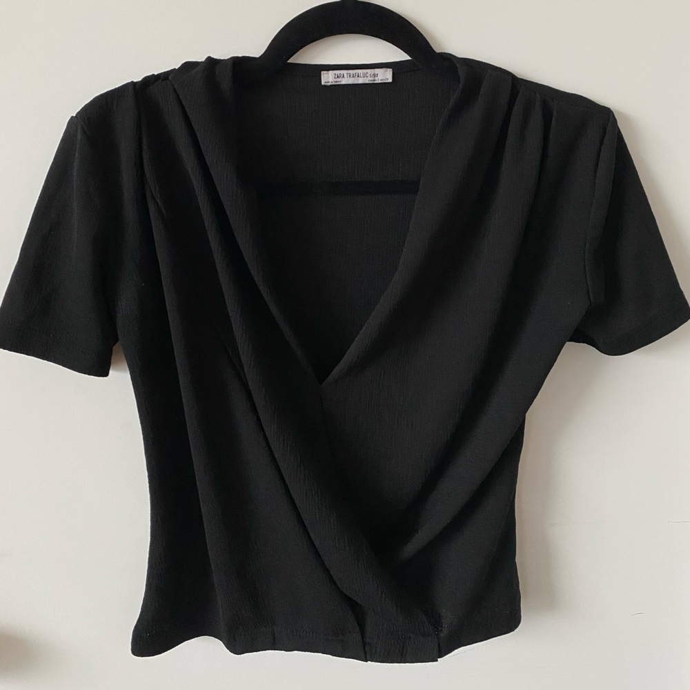 Zara XS Black Blouse